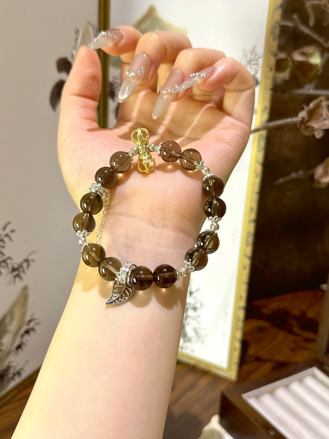 ▫️▪️ Tea crystal bracelet